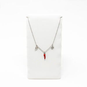 collier, argent, piment, porte bonheur, sera bijoux, 